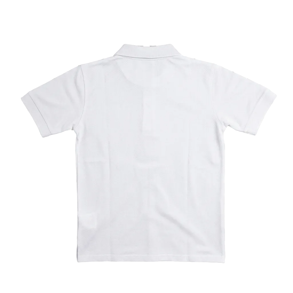 signature polo - white
