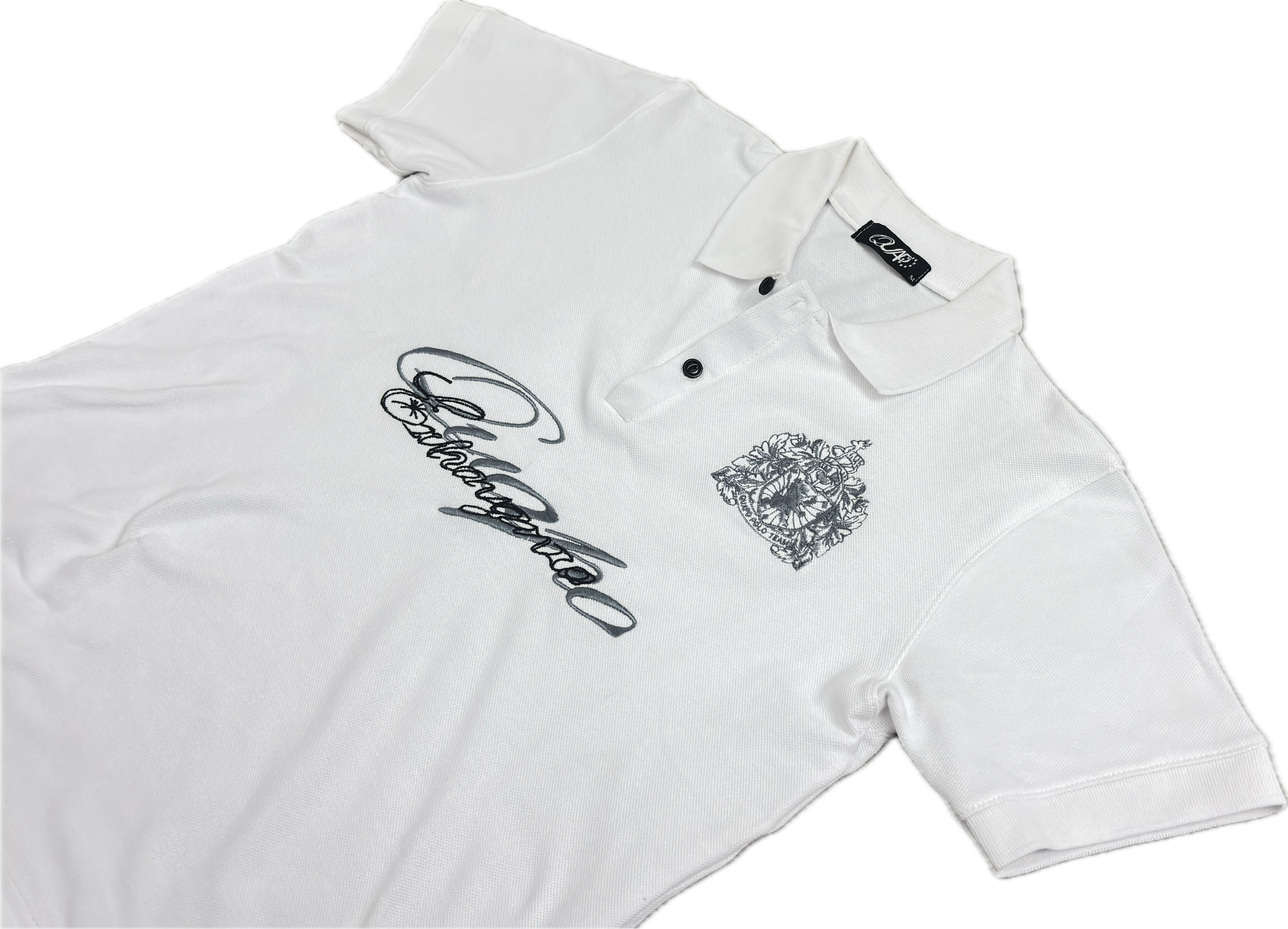 signature polo - white